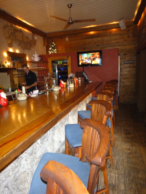 Bar area at Yemanja, Aruba, DWI.