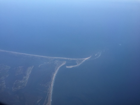 A sandy spit of land along the east coast of the United States of America.